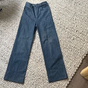 ERNEST SEWN Designer Stylish High Waisted Straight Leg  Women's Jeans